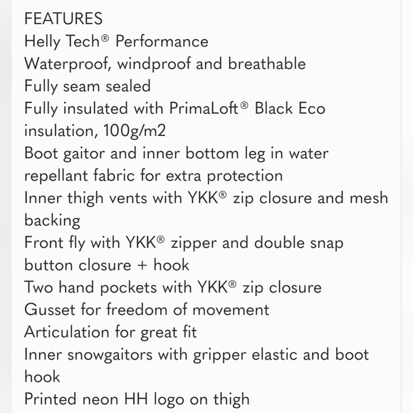 Kids Helly Hansen insulated pants - Picture 2 of 7